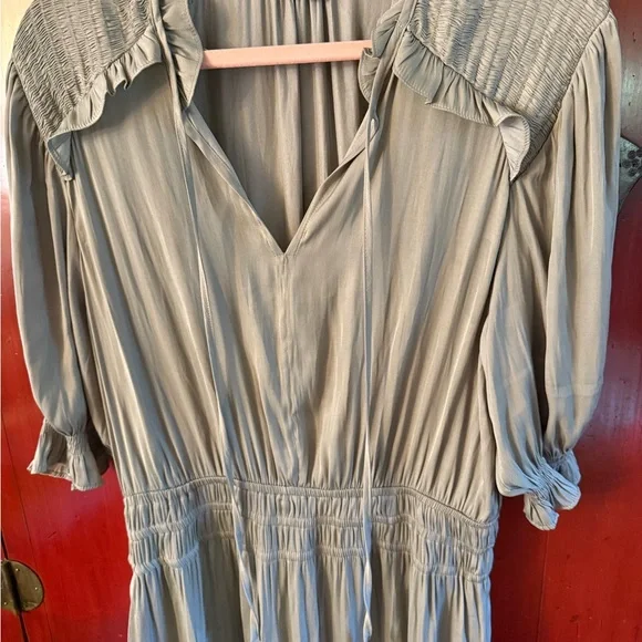 💙💙POSH PARTY HOST PICK💙💙Anthropologie Midi Dress Current Air “Los Angeles” style - Picture 4 of 6